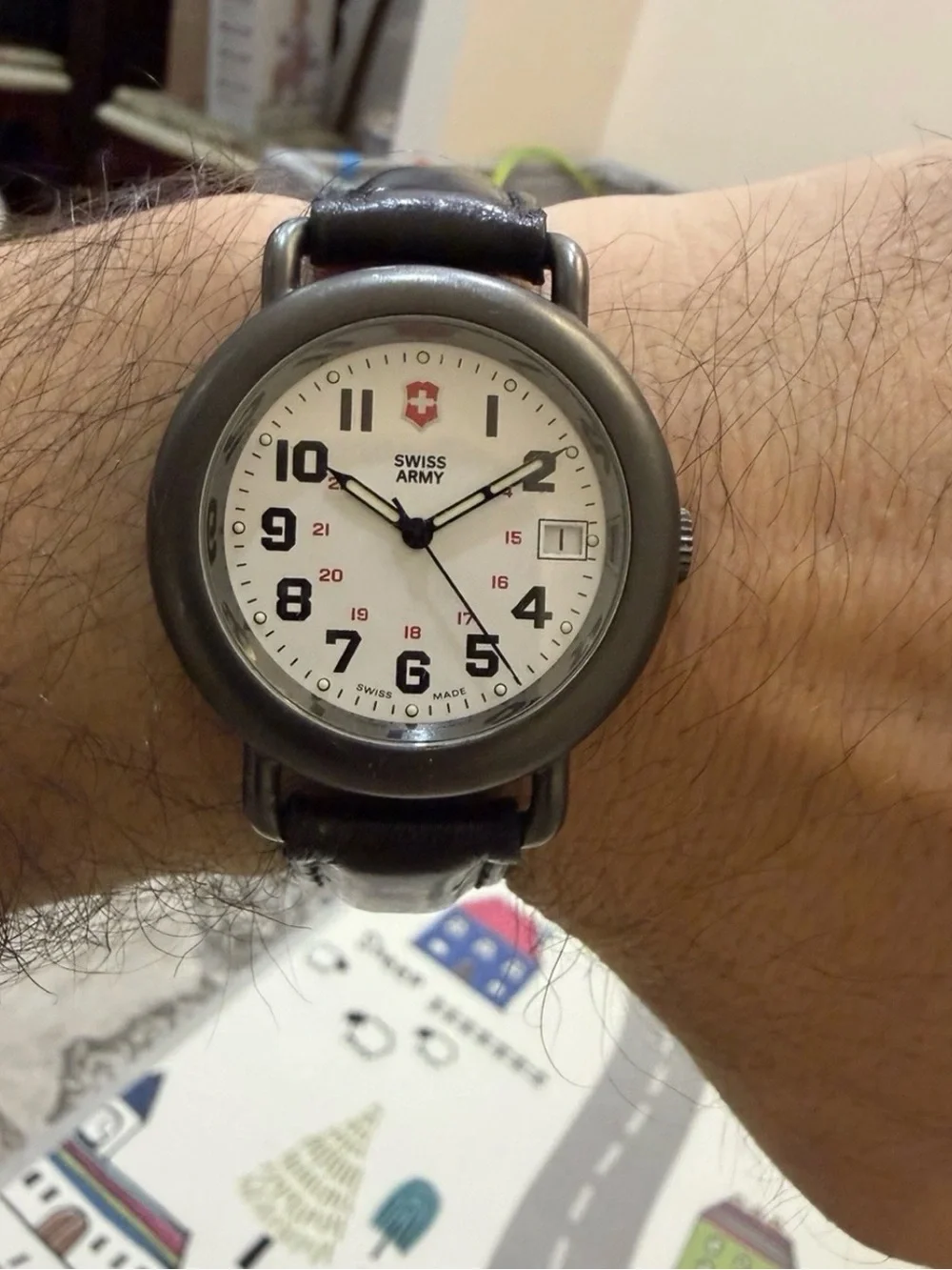 Vintage 1990s Victorinox Swiss Army Cavalry Gunmetal Watch 24531